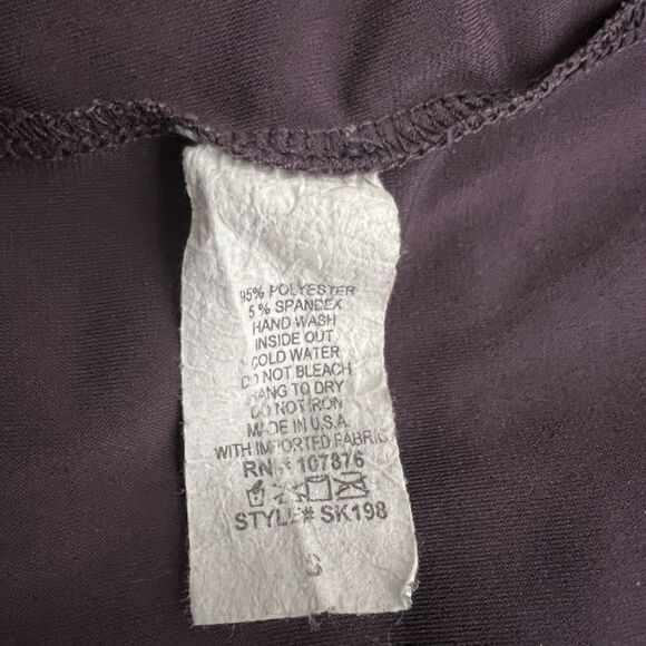 Sun Kim Joann Tunic Size Small Purple Cowl Neck Long Sleeve Pocket - Picture 9 of 9